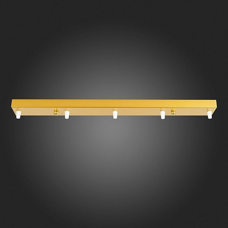 Потолочное крепление на 5 ламп (прямоугольное) ST-Luce Золотистый SL001.213.05 - фото