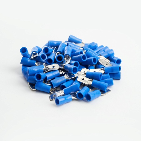 Наконечник плоский Изолированный (папа) РпИп 2,5-250, STEKKER, LD401-25250 (упаковка 100 шт) - фото