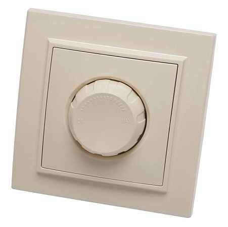 Выключатель диммирующий, STEKKER, PSW10-9006-02, 250В, 650W, серия Эрна,слоновая кость - фото