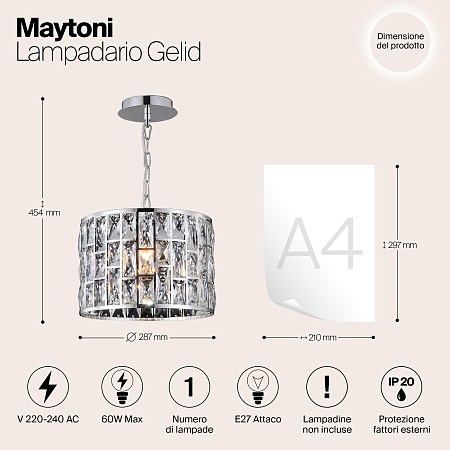 Люстра Maytoni MOD184-PL-01-CH - фото