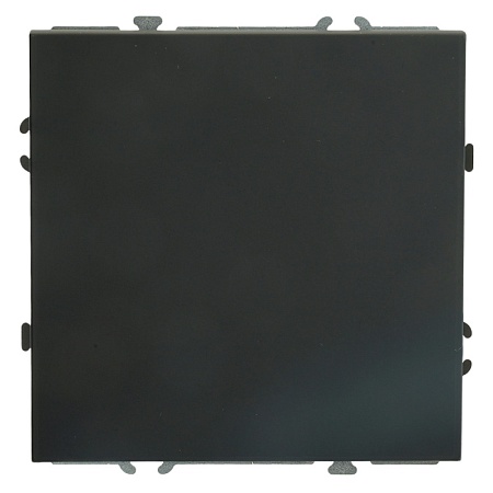 Выключатель 1-клавишный (механизм), STEKKER, 250В, 10А, серия Эмили, RSW10-5103-05, черный уголь, soft touch - фото