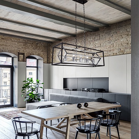 Подвесной светильник Eurosvet 70122/5 черный - фото