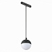 Магнитный трековый светильник подвесной Черный LED 1*7W 3000K 520Lm Ra>80 120° IP20 D90 ST358.433.07 - фото