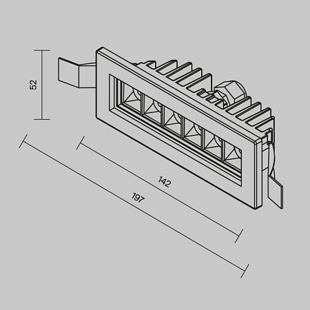 Встраиваемый светильник Outdoor O488DL-L6GF3K - фото