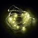Светодиодная гирлянда Feron CL570 линейная Роса, статичная 2м + 0.5м желтый с питанием от батареек, прозрачный шнур - фото