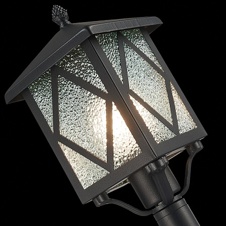 Светильник уличный наземный ST-Luce Черный/Черный, Прозрачный E27 1*60W SL084.415.01 - фото