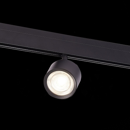 Магнитный трековый светильник Черный LED 1*6W 3000K 560Lm Ra>90 36° IP20 L120xW81xH138 ST353.436.06 - фото