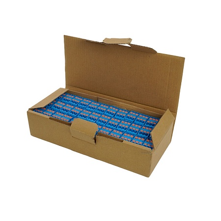 Зажим блочный (групп) для распред.тока нагрузки push-in на 6 точек, сеч 2,5 мм2, 450V, 24А, синий LD580 PTFIX 06/25 - фото