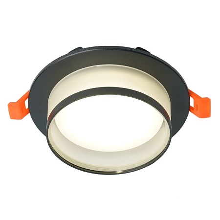 Светильник встраиваемый Feron DL500 потолочный GX53 черный круг - фото