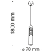 Подвесной светильник Technical Efir P037PL-L11B4K - фото