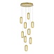 Светильник подвесной ST-Luce Золотистый/Золотистый, Прозрачный LED 9*9W 3000K SL6506.203.09 - фото