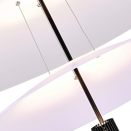 Люстра подвесная ST-Luce Черный/Белый LED 1*15W 3000K SL6101.403.01 - фото