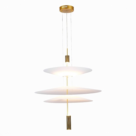 Люстра подвесная ST-Luce Золотистый/Белый LED 1*15W 3000K SL6101.223.01 - фото