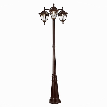 Светильник уличный наземный ST-Luce Кофейный/Кофейный, Прозрачный E27 3*60W SL083.705.03 - фото