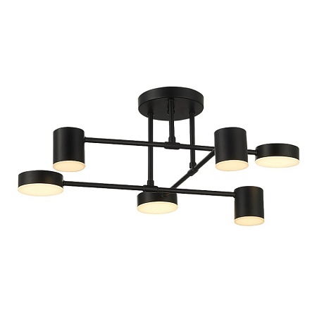 Светильник потолочный Черный/Черный LED 6*7W 4000K SLE201042-06 - фото