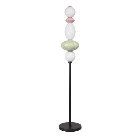 Светильник напольный ST-Luce черный/розовый, зелёный, опаловый LED 1*20W 3000K SL6134.405.01 - фото