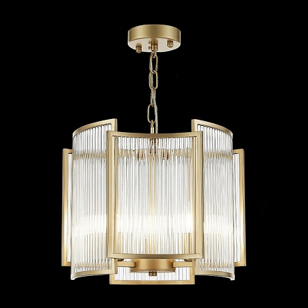 Люстра подвесная ST-Luce Шампань/Прозрачный, Шампань E14 3*60W SL1234.203.03 - фото