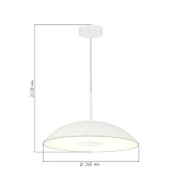 Светильник подвесной ST-Luce Белый/Белый LED 1*24W 3000K SL6128.503.01