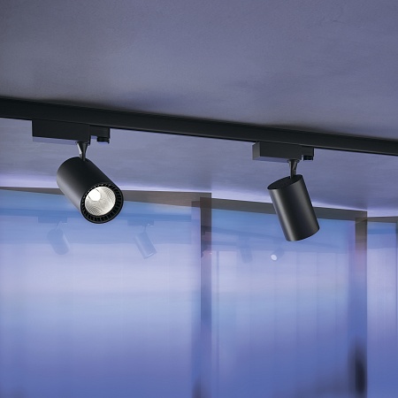 Трековая система Technical накладная трехфазная чёрная 150x150 TS-L-150-TR029-3-20W4K-M-B