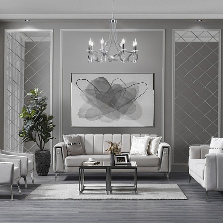 Подвесной светильник Eurosvet 60064/8 хром - фото