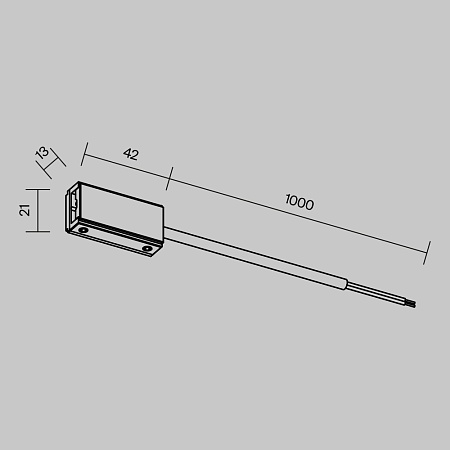 Трековая система Technical гибкая на стену чёрная 300x300x300 TS-Z-300-TR202-1-10W3K-B