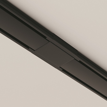 Коннектор питания прямой Radity черный - фото