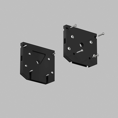 TR2017-BK Торцевая заглушка трека SLOTT, черная, алюминий - фото