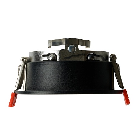 Светильник встраиваемый Feron DL3102 потолочный MR16 G5.3  черный + черный хром - фото