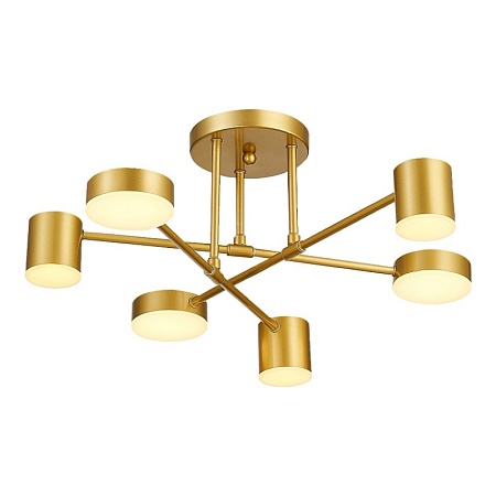 Светильник потолочный Золотистый/Золотистый LED 6*7W 4000K SLE201022-06 - фото