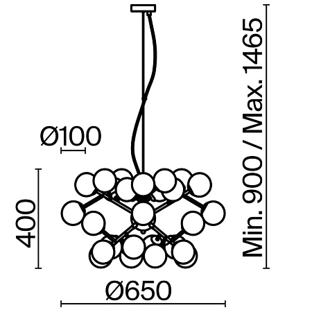 Подвесной светильник Maytoni Dallas MOD545PL-24G - фото