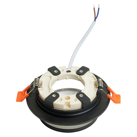 Светильник встраиваемый Feron DL500 потолочный GX53 черный круг - фото