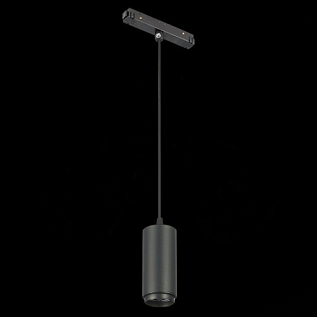Магнитный трековый светильник подвесной ZOOM Черный LED 1*6W 3000K 667Lm Ra>80 10-60° I ST357.433.06 - фото