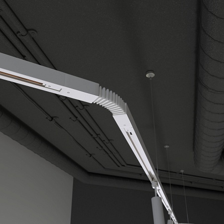 Гибкий коннектор для однофазного шинопровода белый TRC-1-1-FLEX-WH Elektrostandard - фото