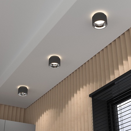 Накладной точечный светодиодный светильник 1069 GX53 GR Графит Elektrostandard - фото