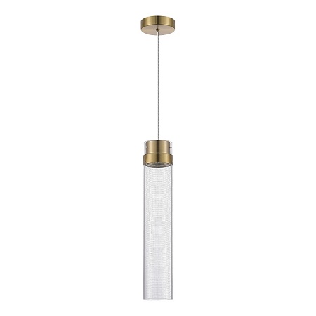 Светильник подвесной ST-Luce Латунь/Прозрачный LED 1*12W 4000K SL6236.303.01 - фото
