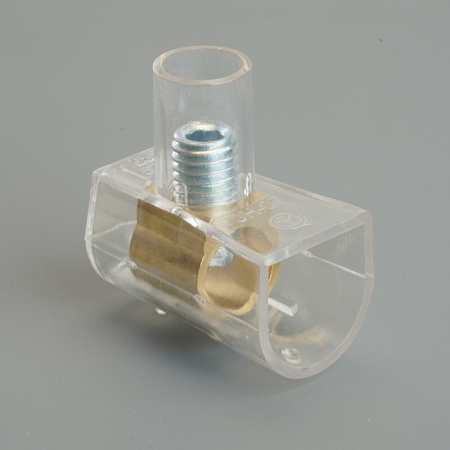 Зажим винтовой концевой изолированный КЗВИ-35 500В, 135А, 10 контактов, поликарбонат LD228-135А - фото