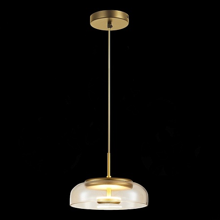 Подвес ST-Luce Золотистый/Янтарный LED 1*7W 4000K SL6002.203.01 - фото