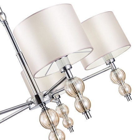 Светильник подвесной Хром/Светло-бежевый E14 5*40W SLE105703-05 - фото