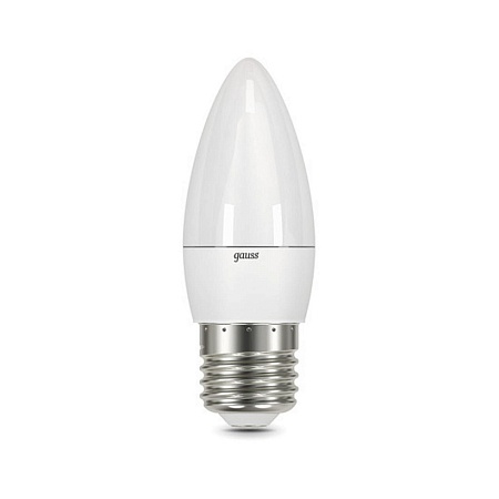 Светодиодная лампа Gauss Свеча 6,5W 520Lm 3000K E27 103102107 - фото