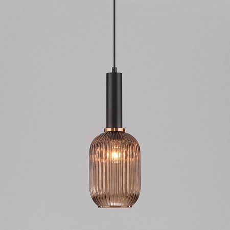 Подвесной акцентный светильник Eurosvet 50181/1 янтарь - фото