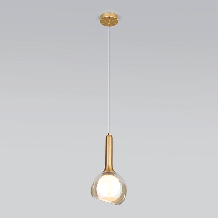 Подвесной акцентный светильник Eurosvet 50188/1 янтарный - фото