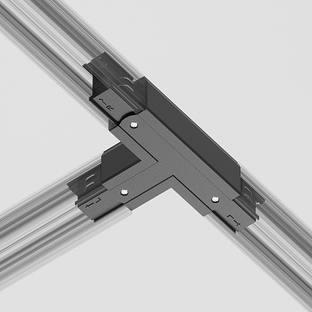 Коннектор Т-образный левый Trinity черный - фото