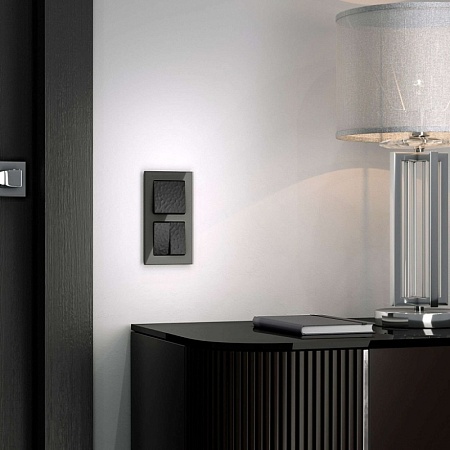 Клавиша для выключателя перекрестного черный W1219008 - фото