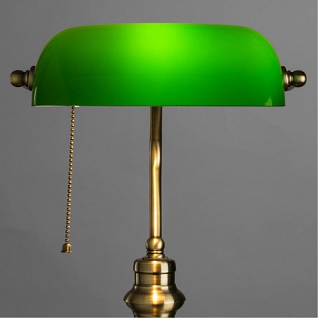 Кабинетная настольная лампа Arte Lamp BANKER A2492LT-1AB - фото