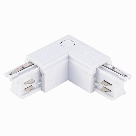 Угловой токоподвод левый для трехфазного шинопровода ST-Luce Белый ST030.509.15L - фото