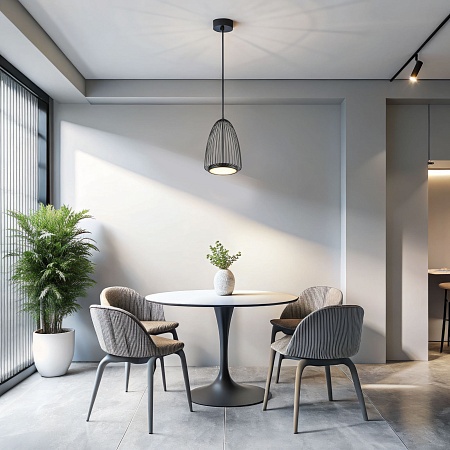 Подвесной светильник Eurosvet 40009/1 LED черный - фото