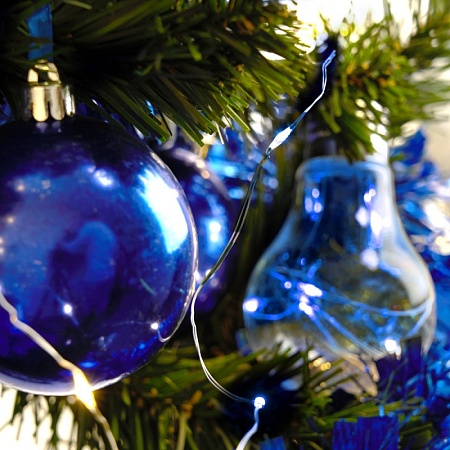 Светодиодная гирлянда Feron CL580 фигурная 3м +0.5м 5000K с питанием от батареек - фото