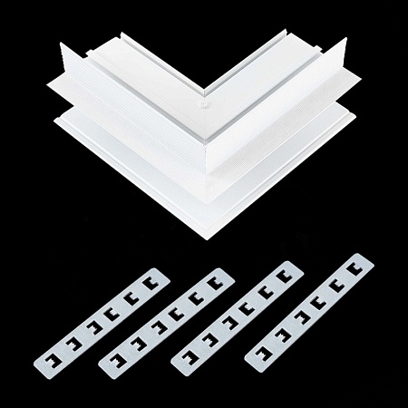 Внешний угол-соединитель для встраиваемого магнитного шинопровода под ГКЛ 12мм ST-Luce ST007.559.12 - фото