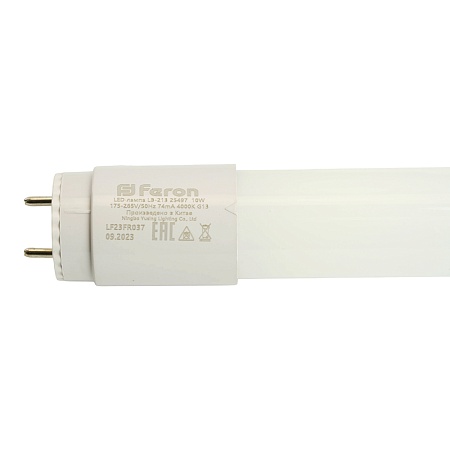 Лампа светодиодная Feron LB-213 G13 10W 175-265V 4000K 0,6м - фото