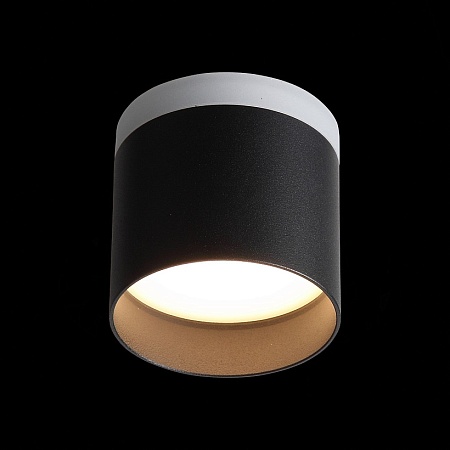 Светильник потолочный Черный LED 1*9W 3000K 702Lm Ra>80 120° IP20 D79xH75 170-240V ST102.402.09 - фото